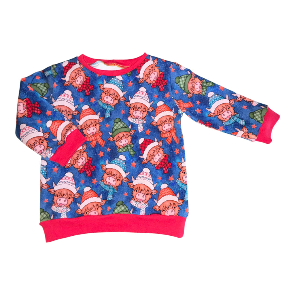 Cosy Highland Cow Jumper