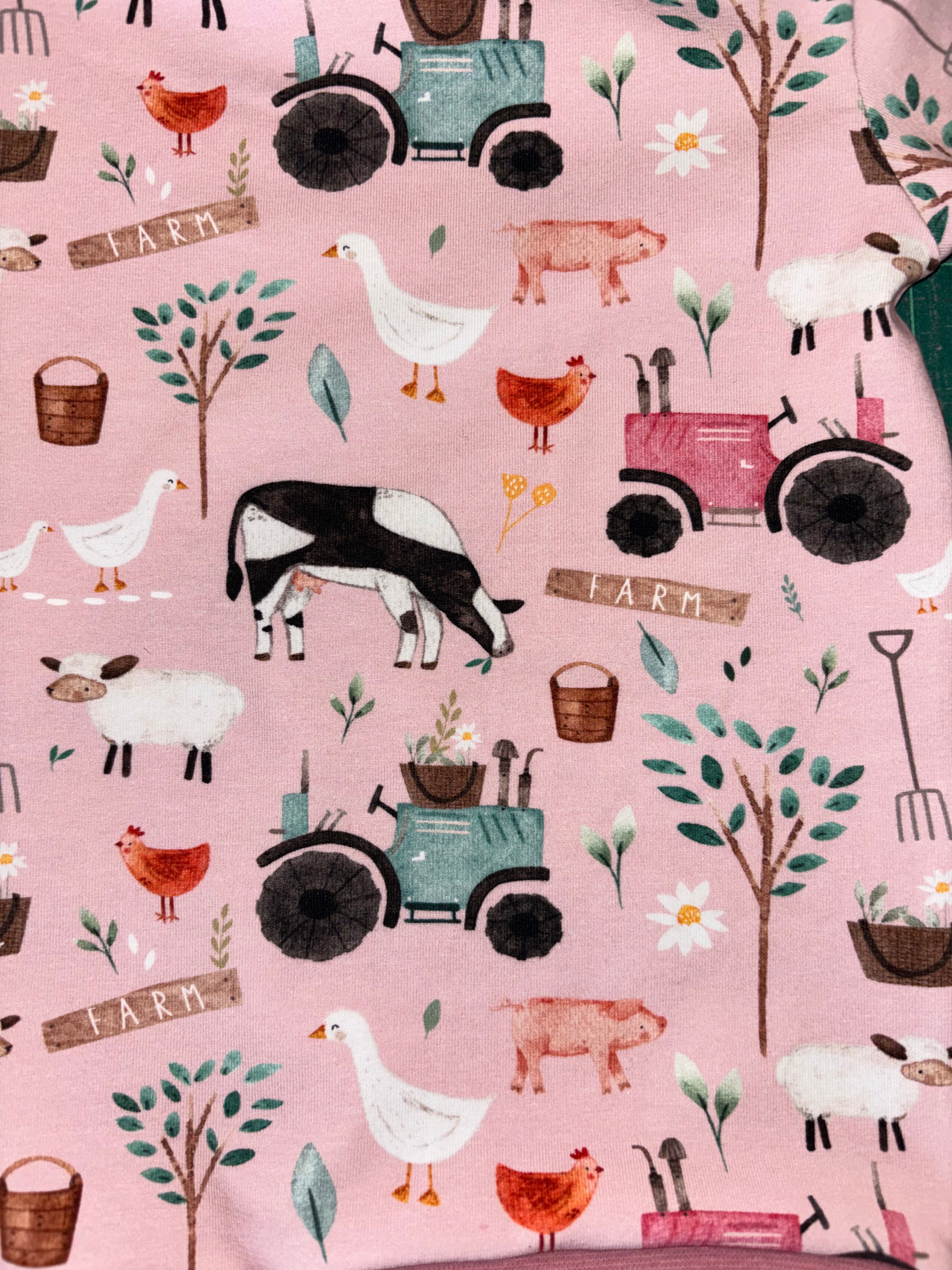 Pink Farm Baby Leggings & Top
