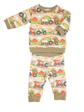 Tractor ride joggers and sweatshirt