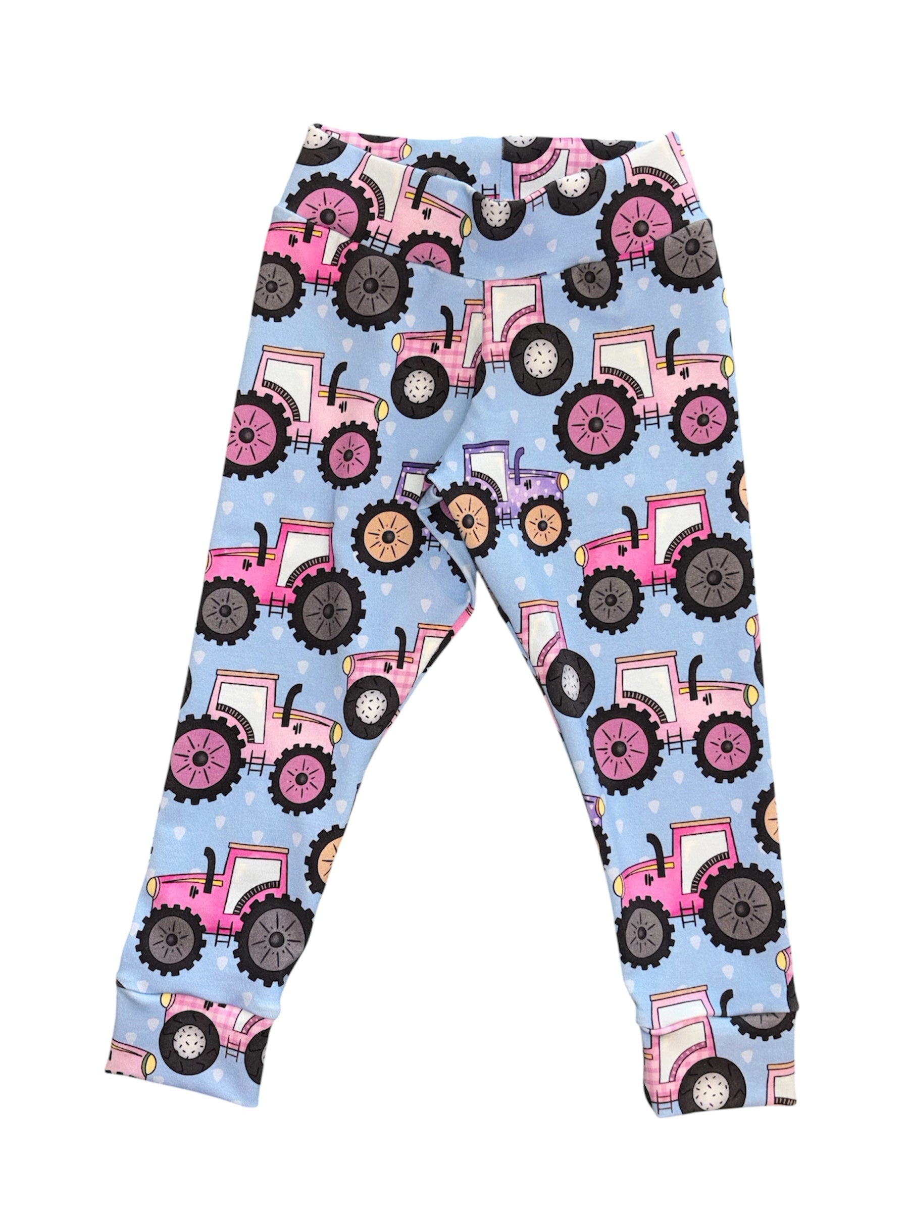 Pink Tractor Leggings