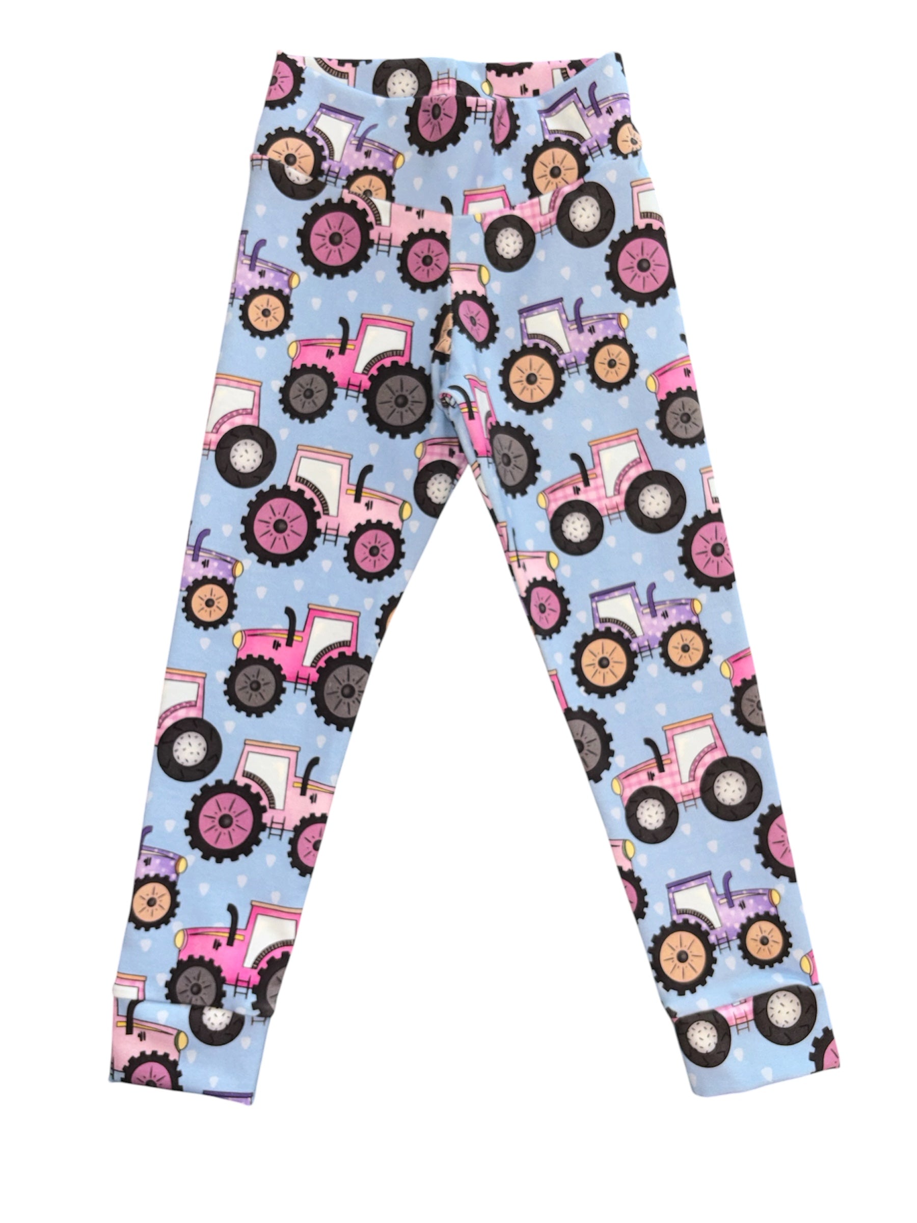 Pink Tractor Leggings