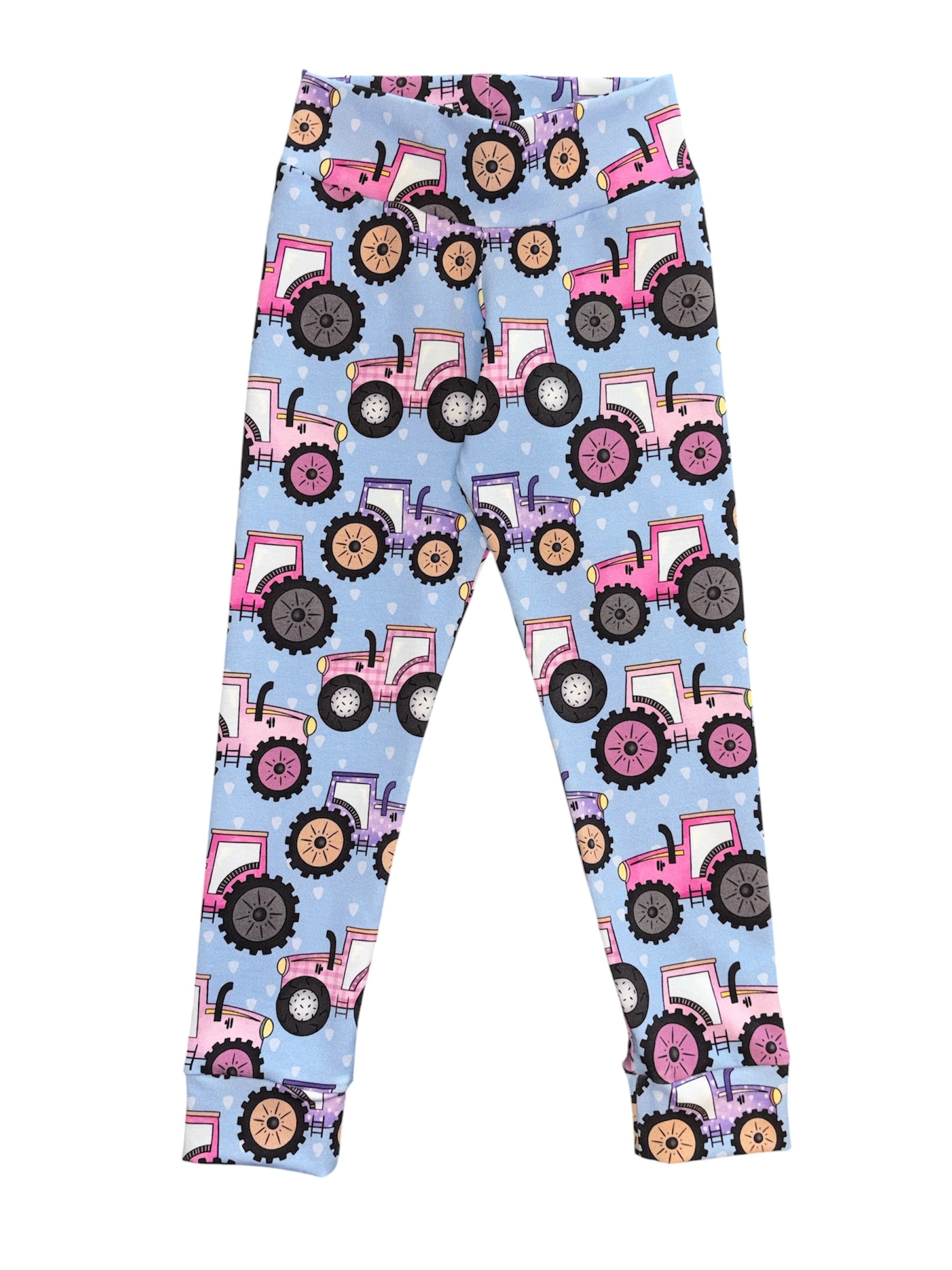 Pink Tractor Leggings